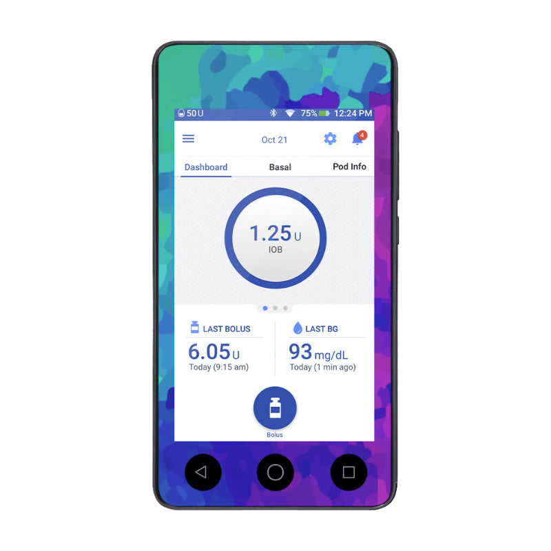 Omnipod DASH Cover (Colour Wave) Diabeticsupply.co.uk
