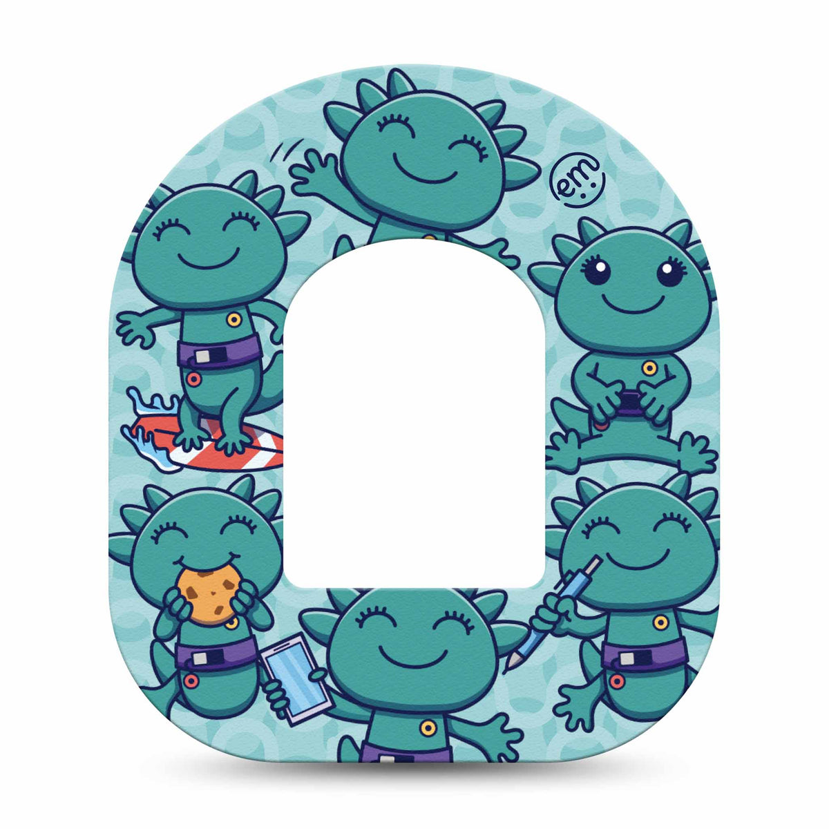 ExpressionMed Betes The Axolotl Adhesive Patch Omnipod Diabeticsupply