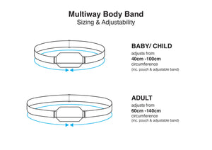 Hid-In Child Classic Multiway Body Band - White