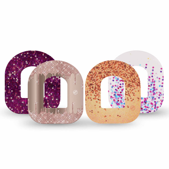 ExpressionMed Glitter Bomb Variety 4 Pack Omnipod