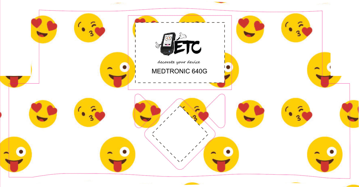 Medtronic 640/670/780G Pump Sticker (Emojis) Diabeticsupply.co.uk