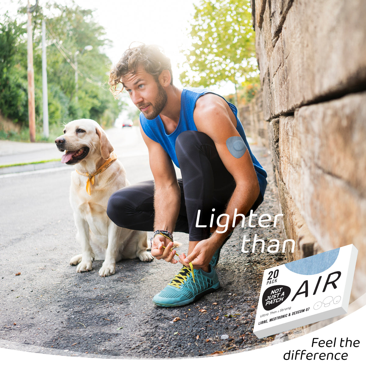 Not Just a Patch Air - Freestyle Libre 2 /Dexcom G7/ Medtronic CGM - 20 Pack - Many Colours Available