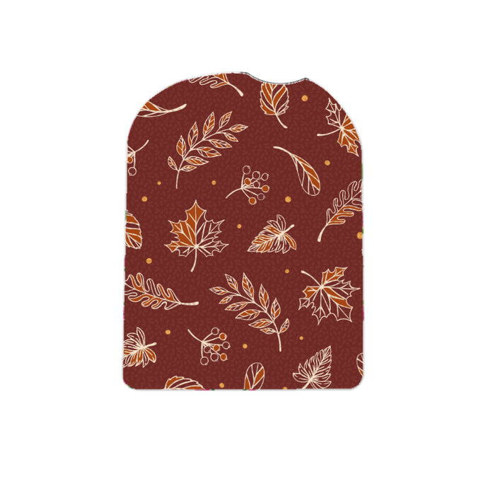 Omnipod Cover Sticker (Rust Leaves)