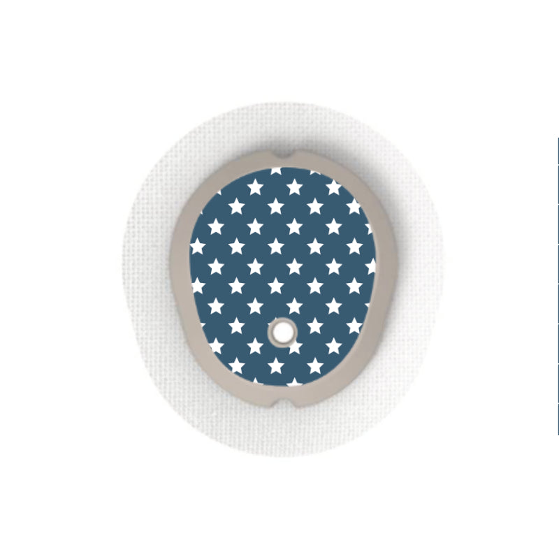 Dexcom G7/Dexcom One+ Sensor Sticker (Ambient Blues) 6 pack