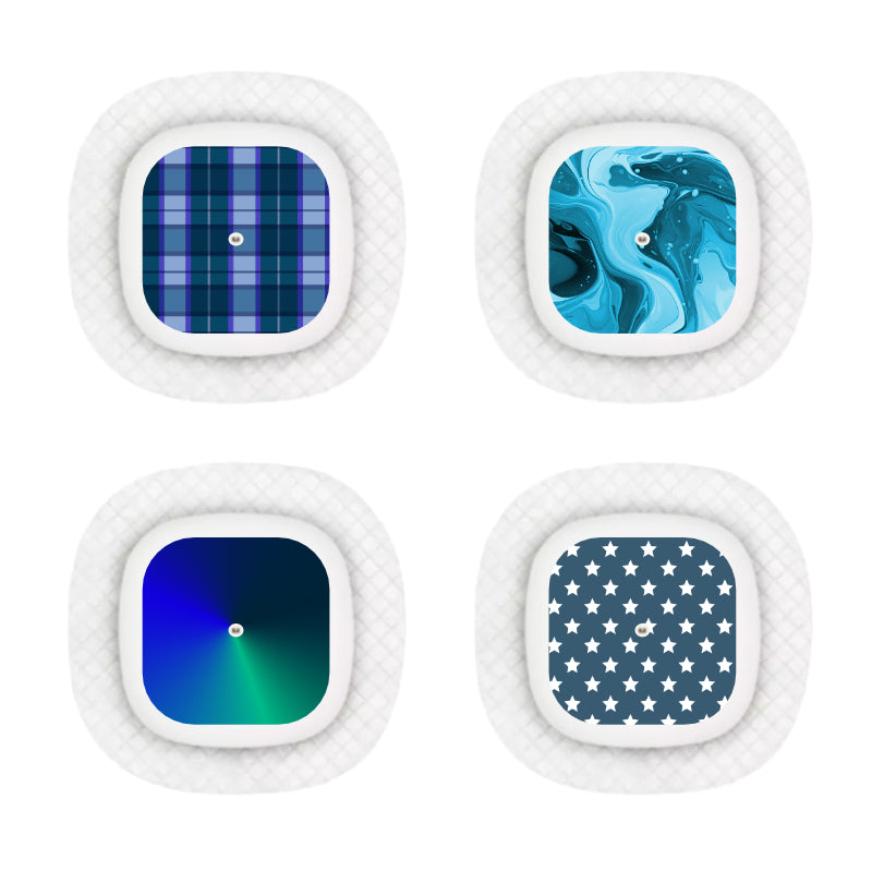 Medtronic Simplera Sensor Sticker (Ambient Blues) 4 pack