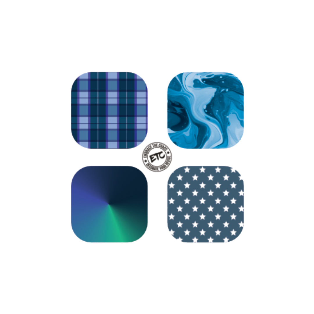 Medtronic Simplera Sensor Sticker (Ambient Blues) 4 pack