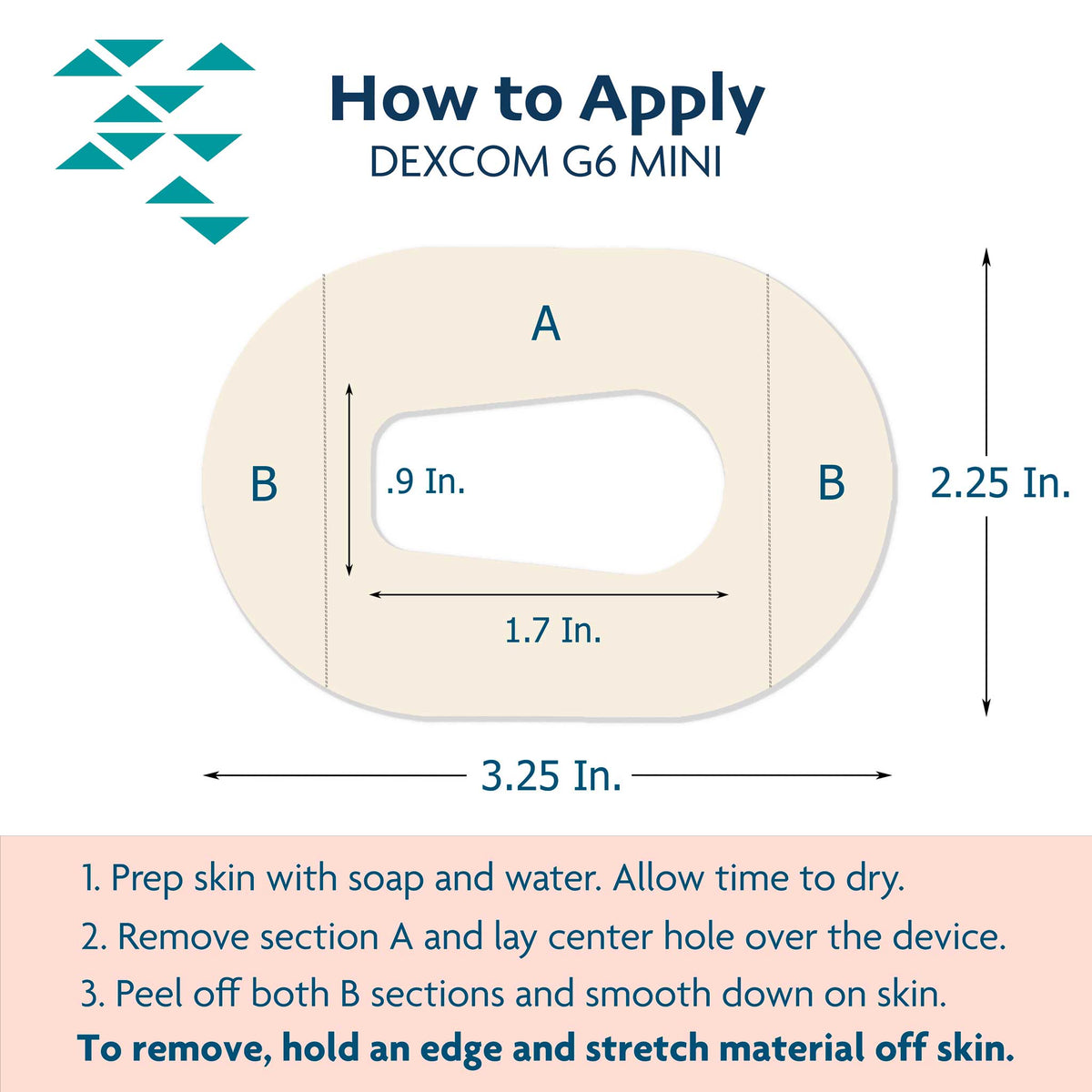 ExpressionMed Mini Galaxy Adhesive Patch Dexcom G6/One