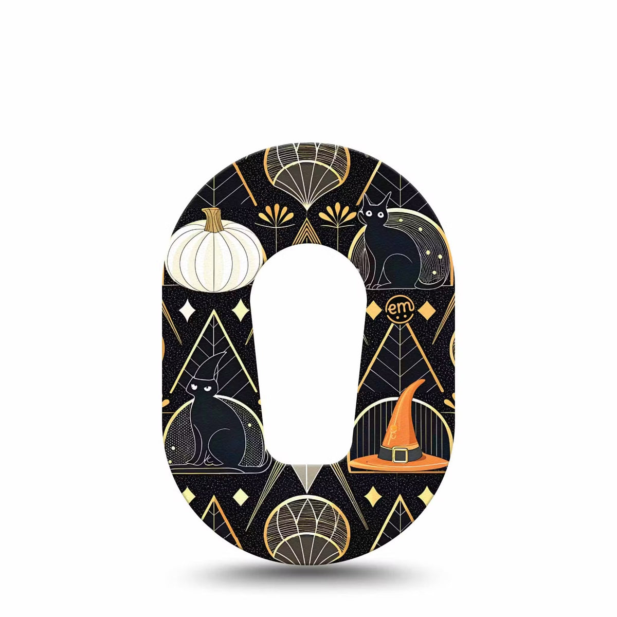 ExpressionMed Mini Art Deco Halloween Adhesive Patch Dexcom G6/One