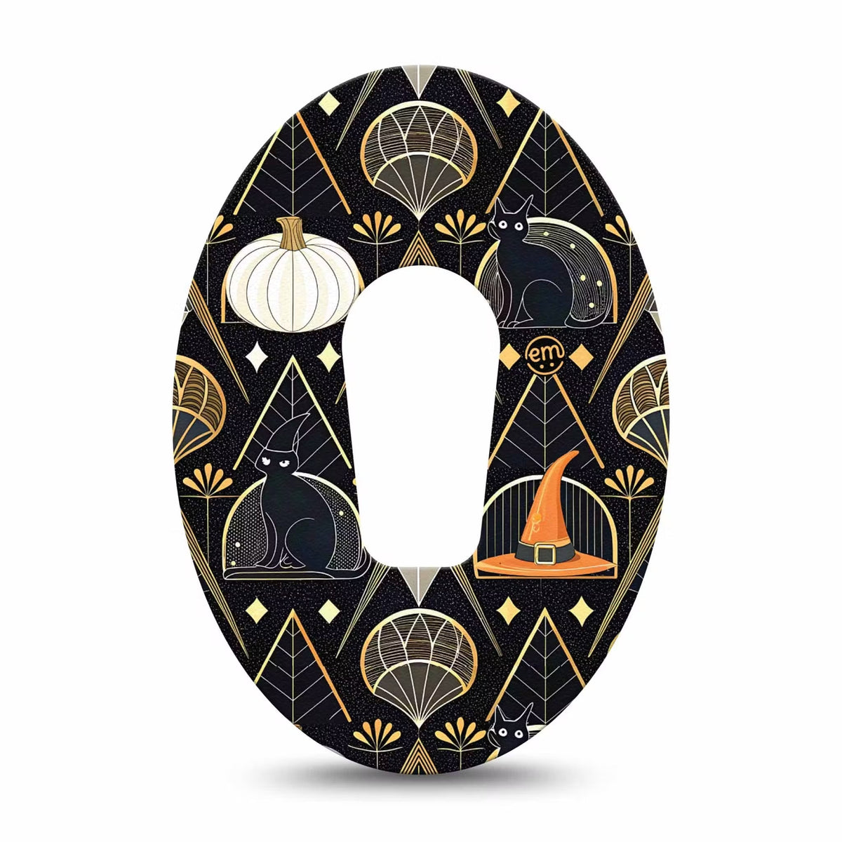 ExpressionMed Art Deco Halloween Adhesive Patch Dexcom G6/One
