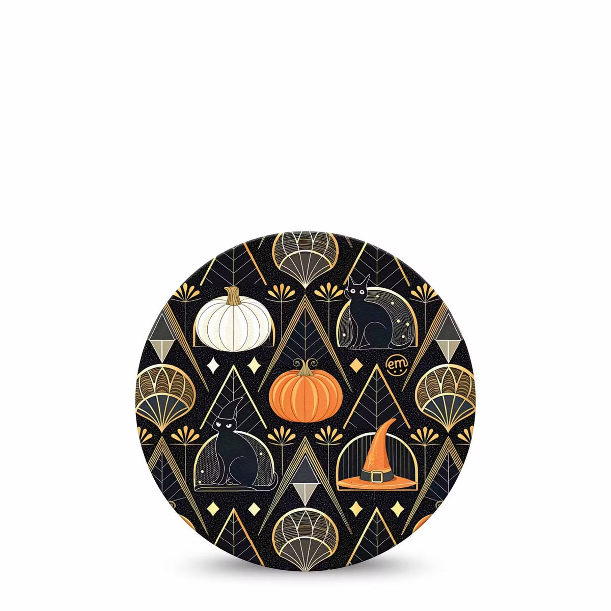ExpressionMed OverPatch Art Deco Halloween Adhesive Patch Freestyle Libre 2 or 3