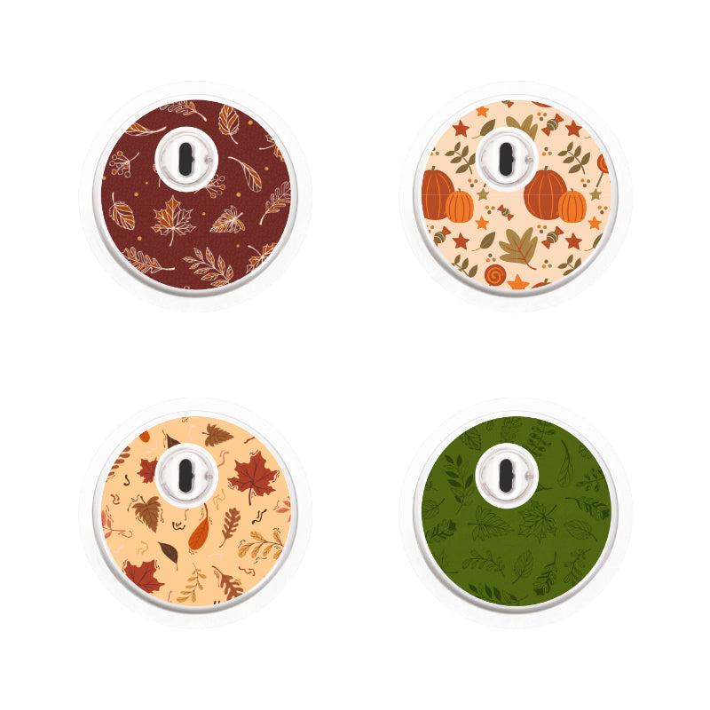 Sensor Stock Sticker Freestyle Libre 3 Sensor Sticker (Autumn Collection) 4pk ...