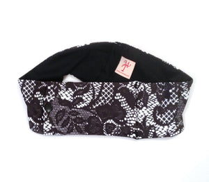 Black Lace Super Slim Pump Waist Band Pouch