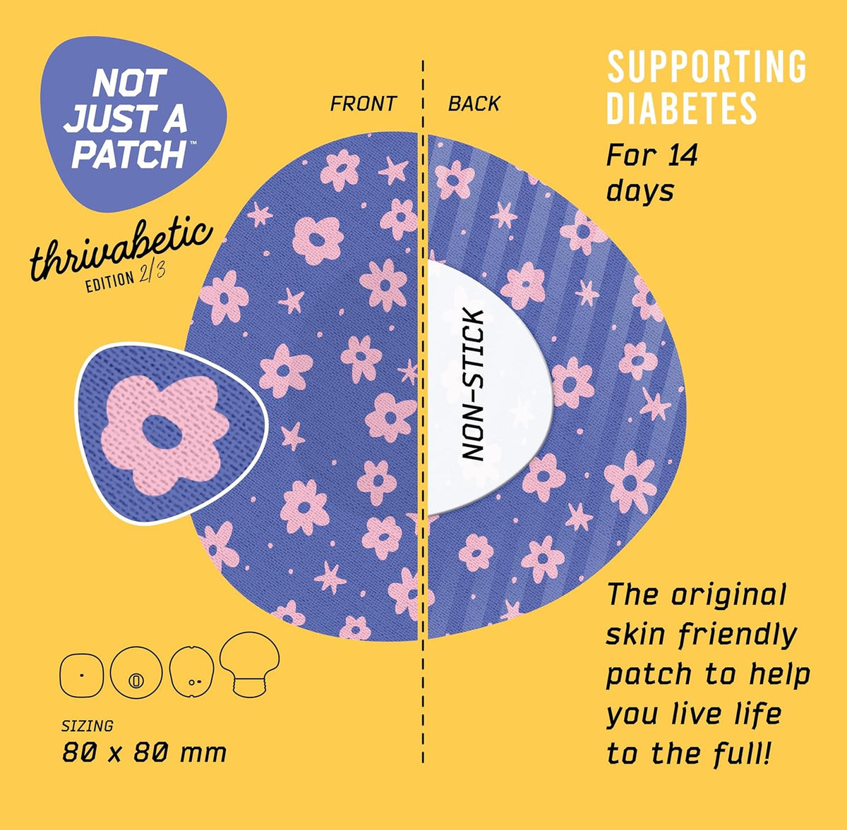 Not Just a Patch Original Patterned - Dexcom G7/Dexcom ONE+/Libre 3  - 10 Pack