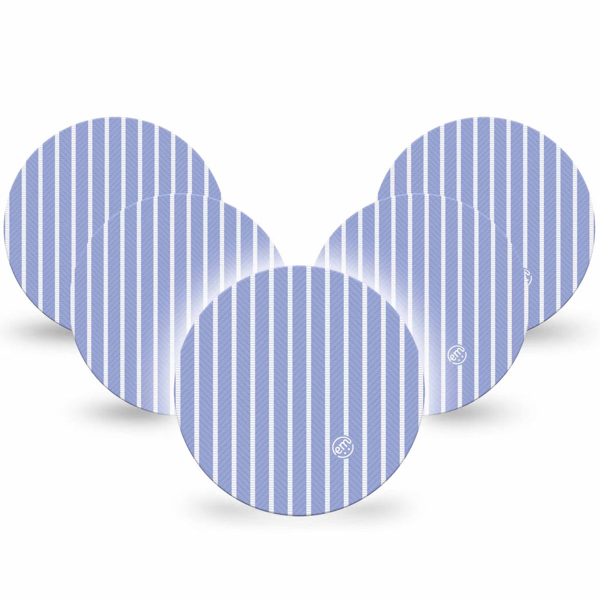 ExpressionMed OverPatch Blue Stripes Adhesive Patch Freestyle Libre 2 or 3