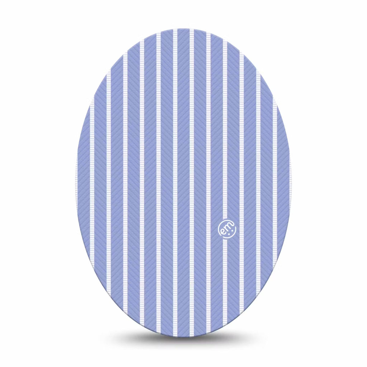 ExpressionMed Blue Stripes Adhesive Patch Oval