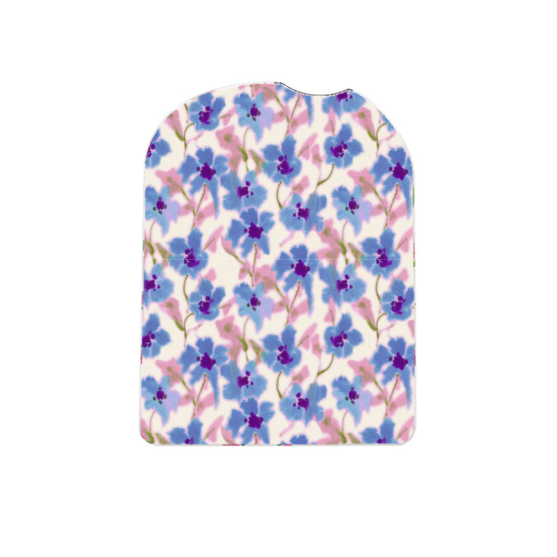 Omnipod Cover Stickers (Blurry Pansies) 3 Pack
