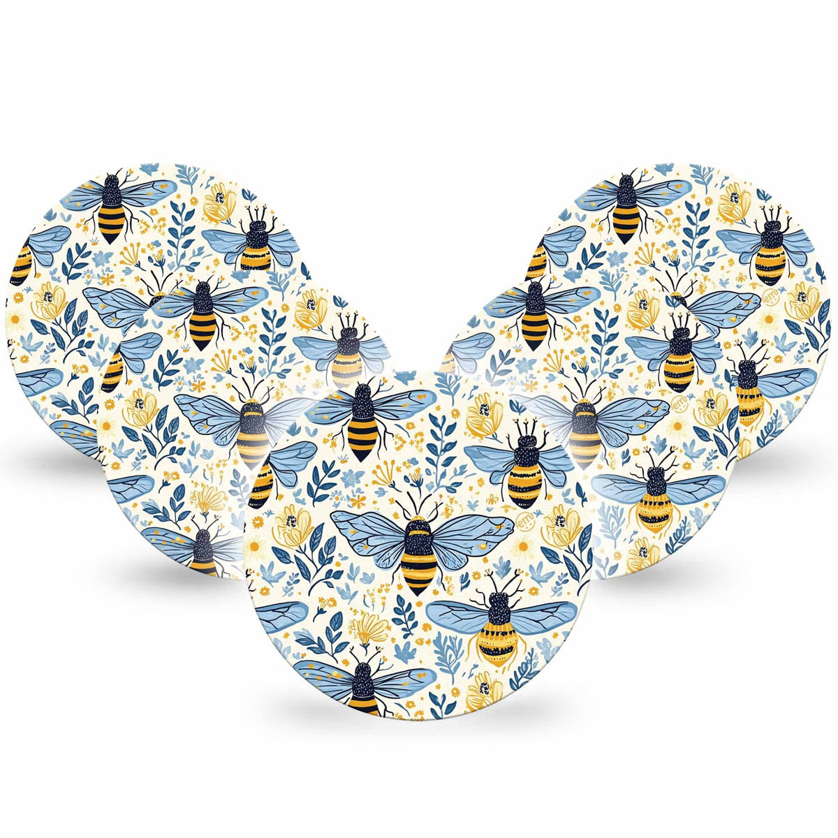 ExpressionMed OverPatch Busy Bees Adhesive Patch Freestyle Libre 2 or 3