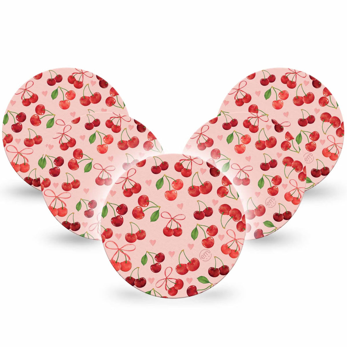 ExpressionMed OverPatch Cherries Adhesive Patch Freestyle Libre 2 or 3