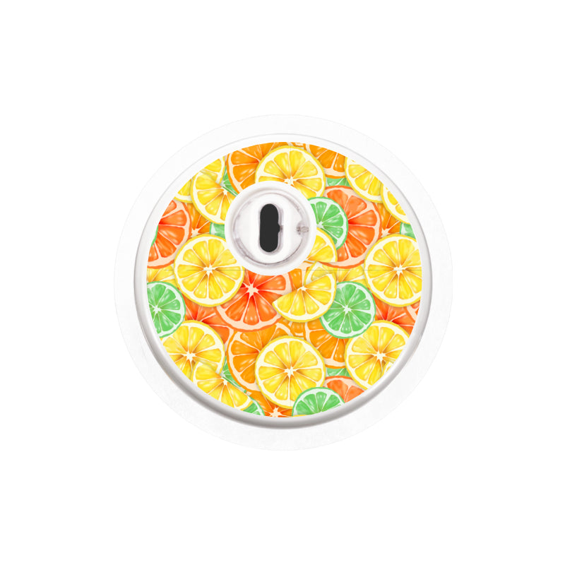 Freestyle Libre 3 Sensor Stickers (Citrus Prints) 6 pack