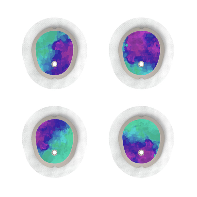 Dexcom G7/Dexcom ONE+ Sensor Sticker (Colour Wave) 4pk