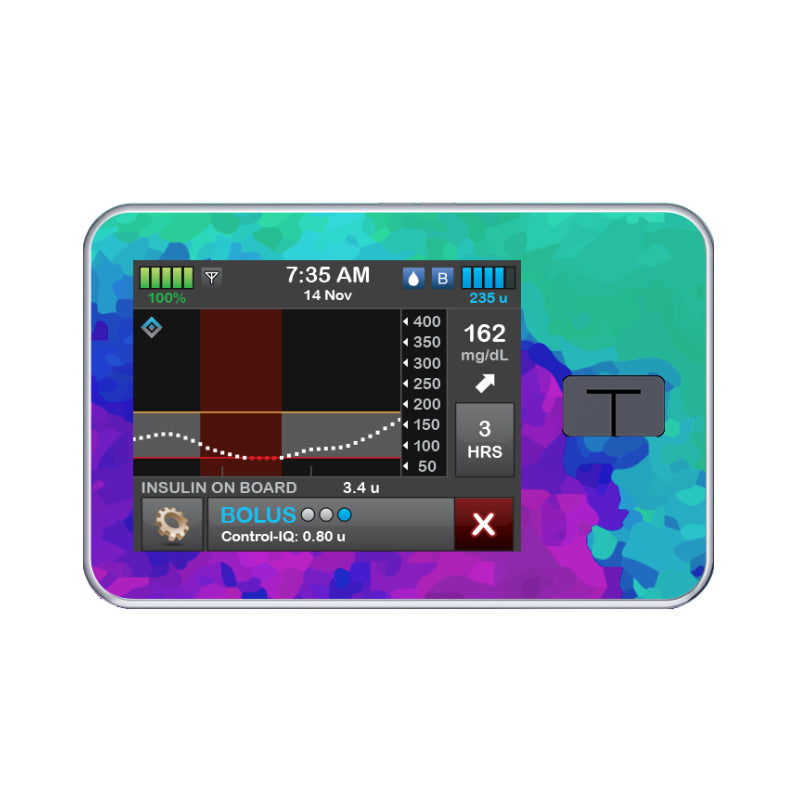 T:slim Cover Sticker (Colour Wave)
