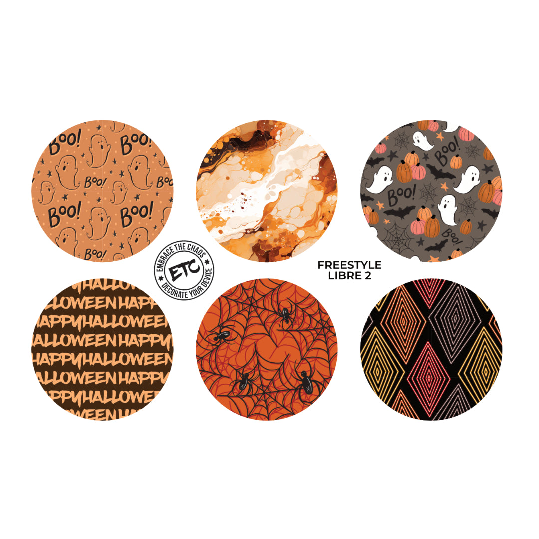 Freestyle Libre 2 Sensor Stickers (Creepy Season) 6 pack