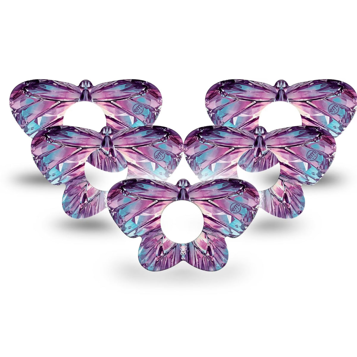 ExpressionMed Crystal Butterfly Shape Adhesive Patch Infusion Set