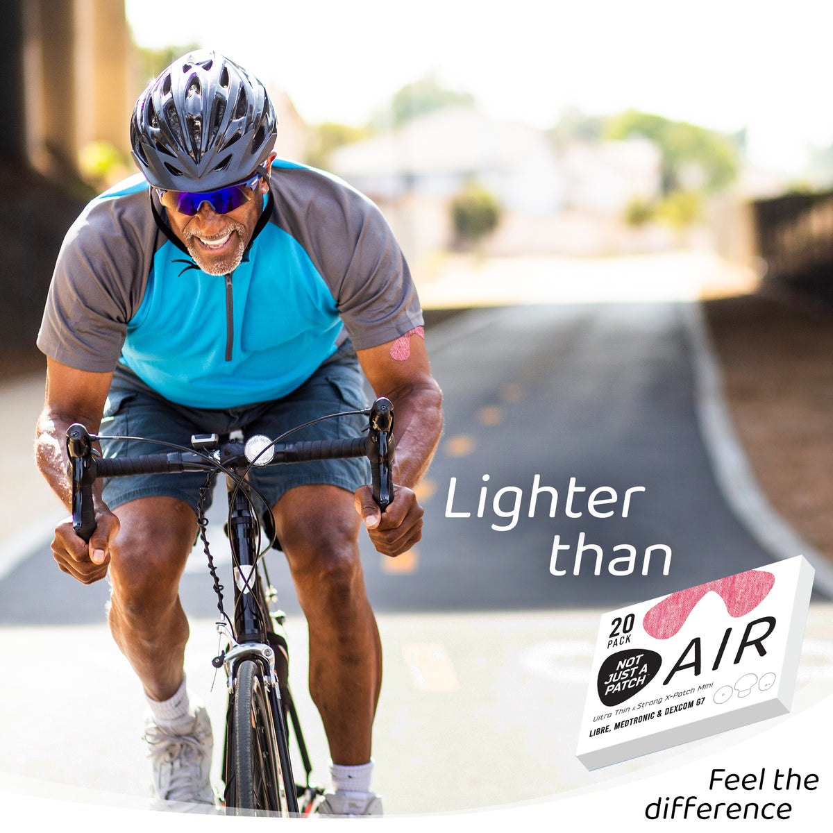 Not Just a Patch X Mini Air for Libre 2 or 3/Dexcom G7/ Medtronic CGM - 20 Pack - Choose Colour