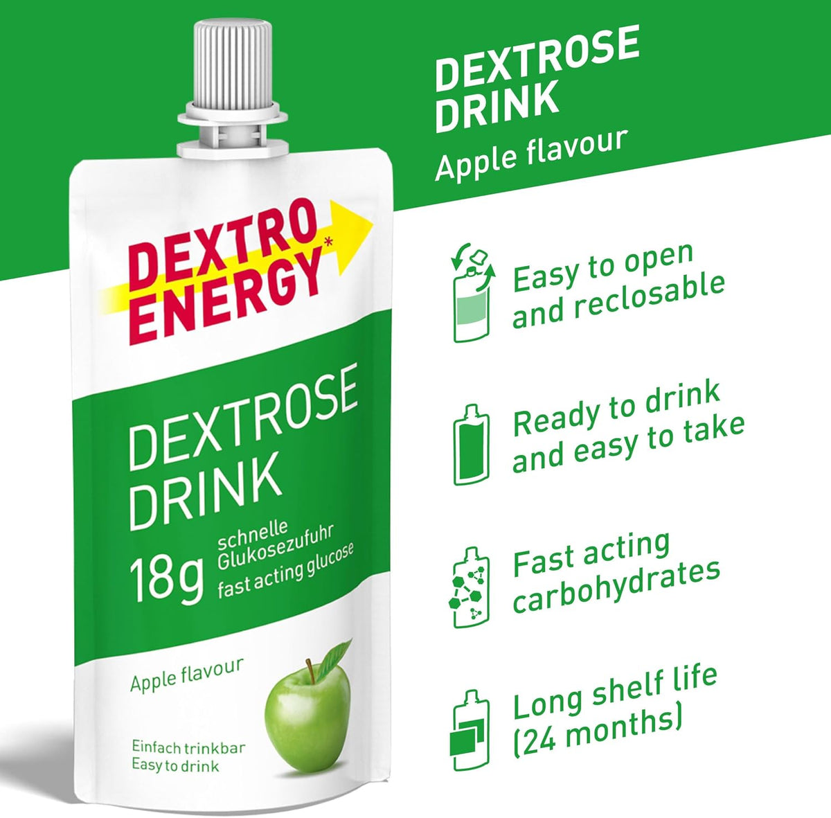 Dextro Energy Dextrose Drink - Apple (6 Pack)