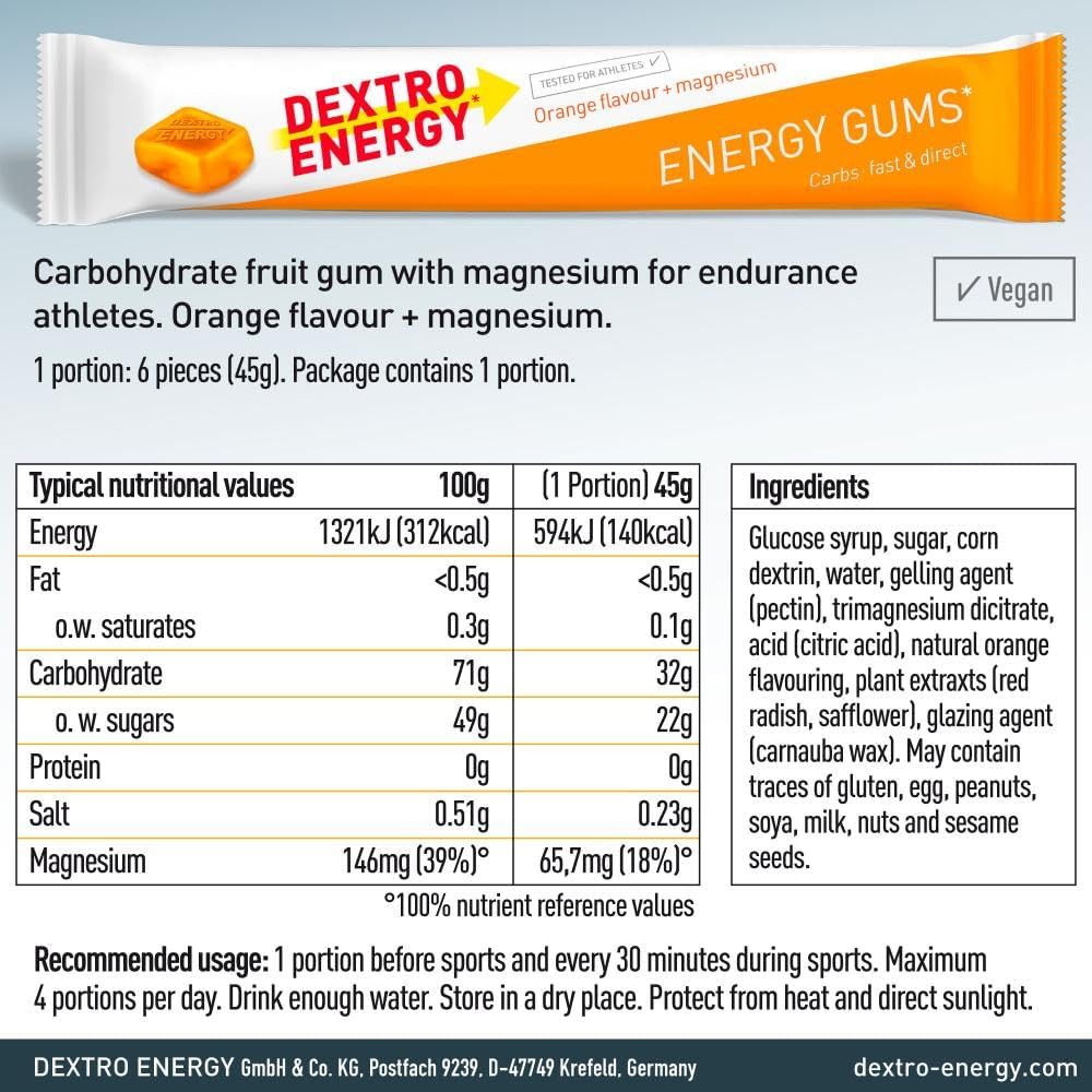 Dextro Energy Gums - Orange (single pack)
