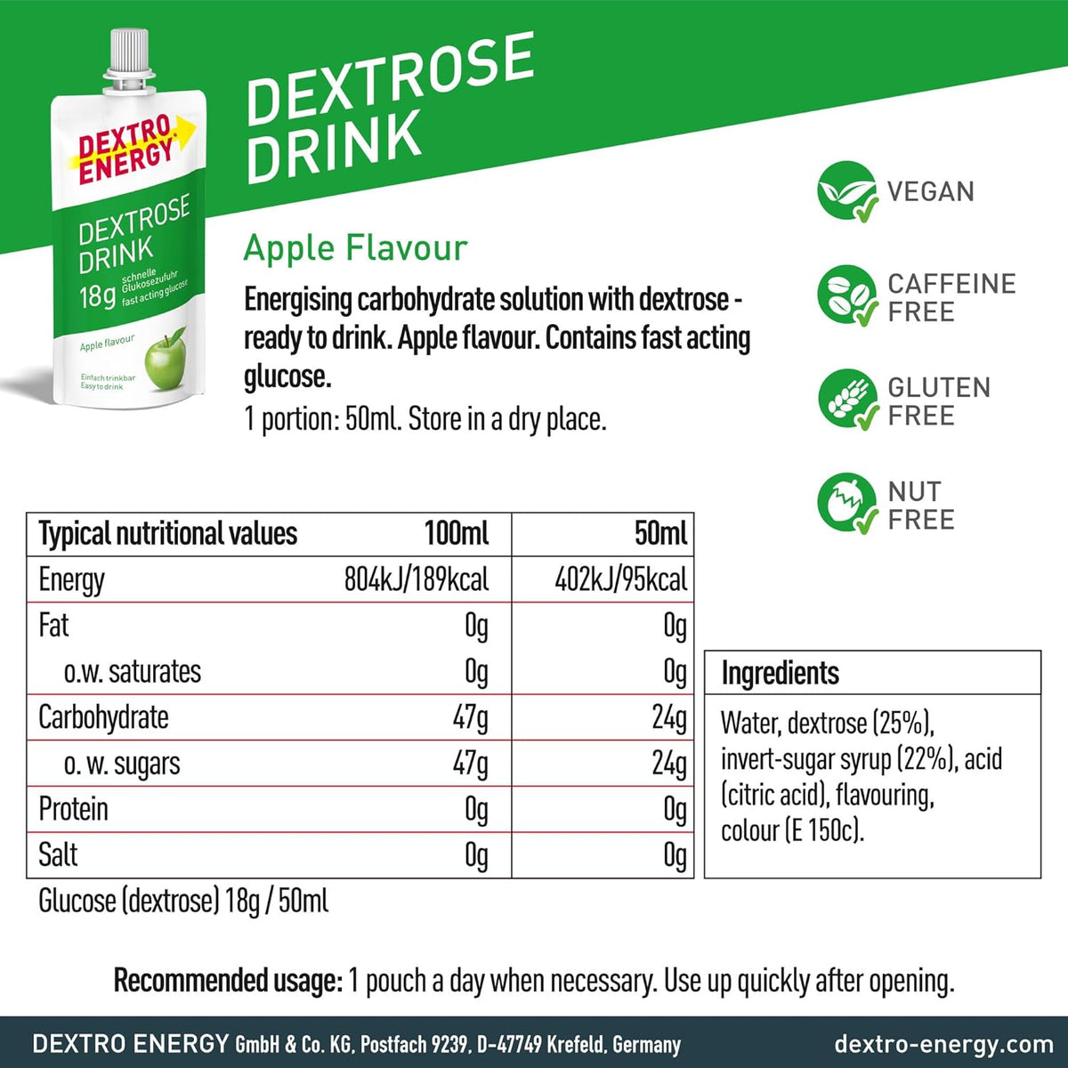 Dextro Energy Dextrose Drink - Mixed Flavours (6 Pack)