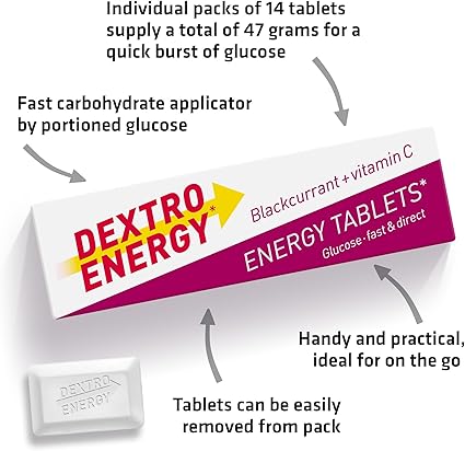 Dextro Energy Tablets - Blackcurrant (single pack)