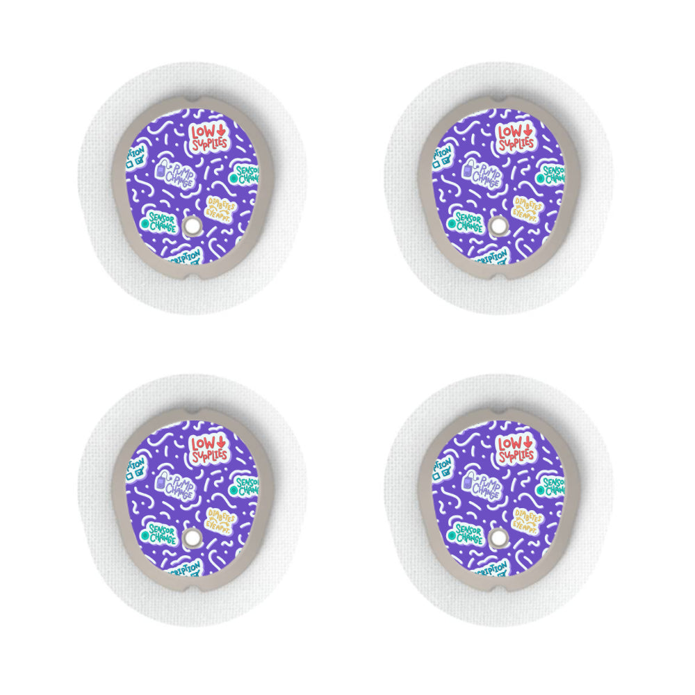 Dexcom G7/Dexcom ONE+ Sensor Sticker (Dia Chaos) 4pk - Diabeticsupply.co.uk