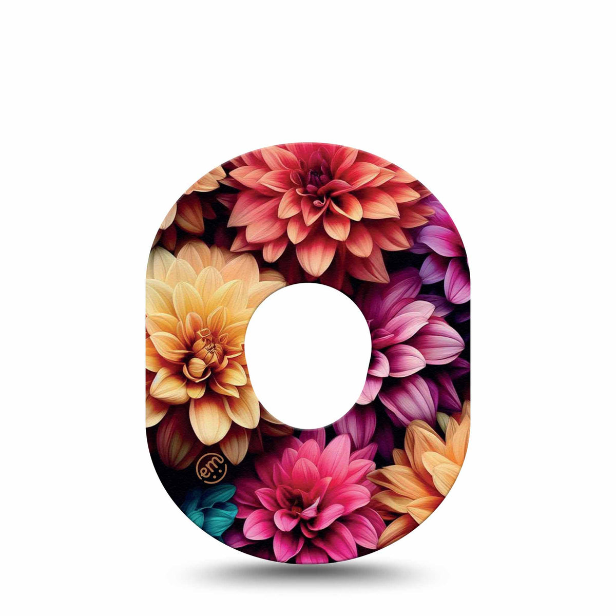 ExpressionMed Dahlia Bouquet Adhesive Patch Dexcom G7/Dexcom ONE+