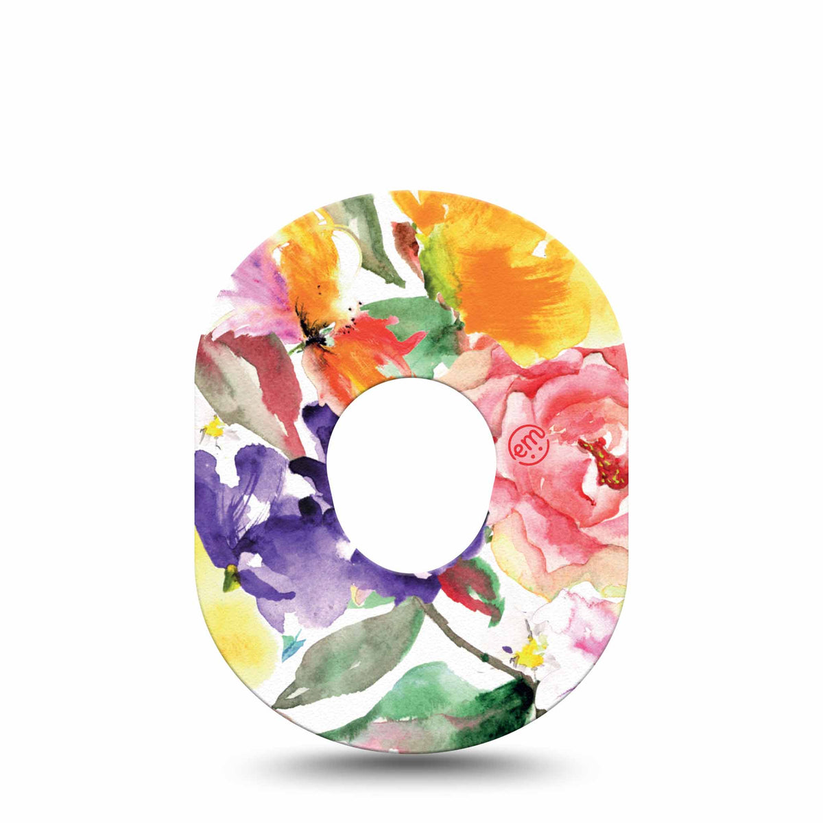 ExpressionMed Floral Art Adhesive Patch Dexcom G7/Dexcom ONE+