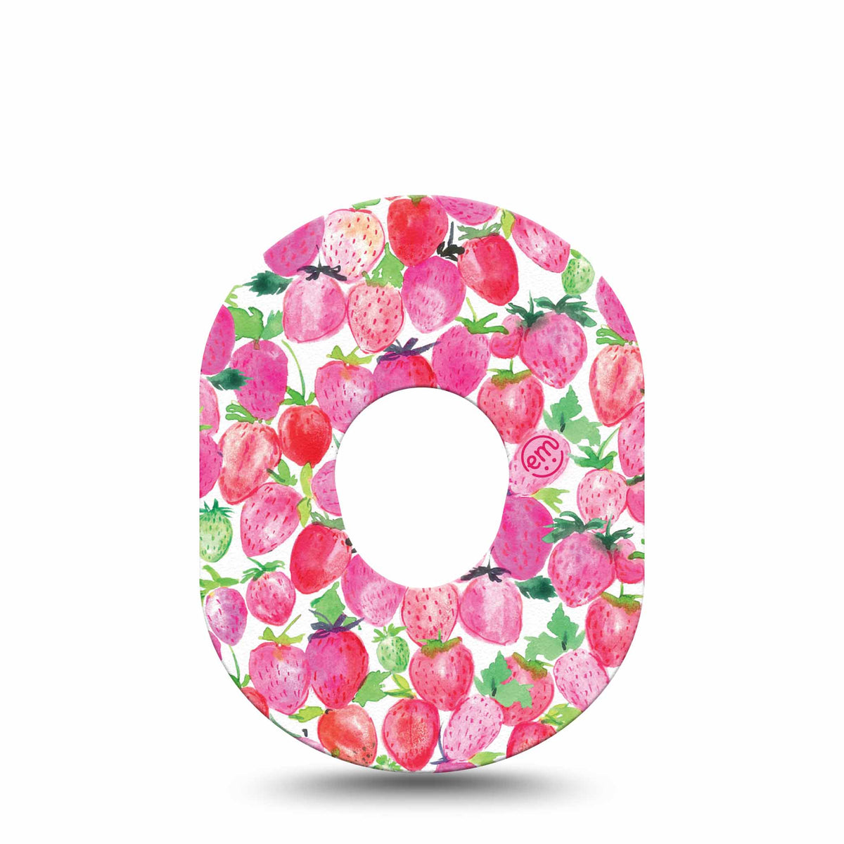 ExpressionMed Strawberry Crush Adhesive Patch Dexcom G7/Dexcom ONE+