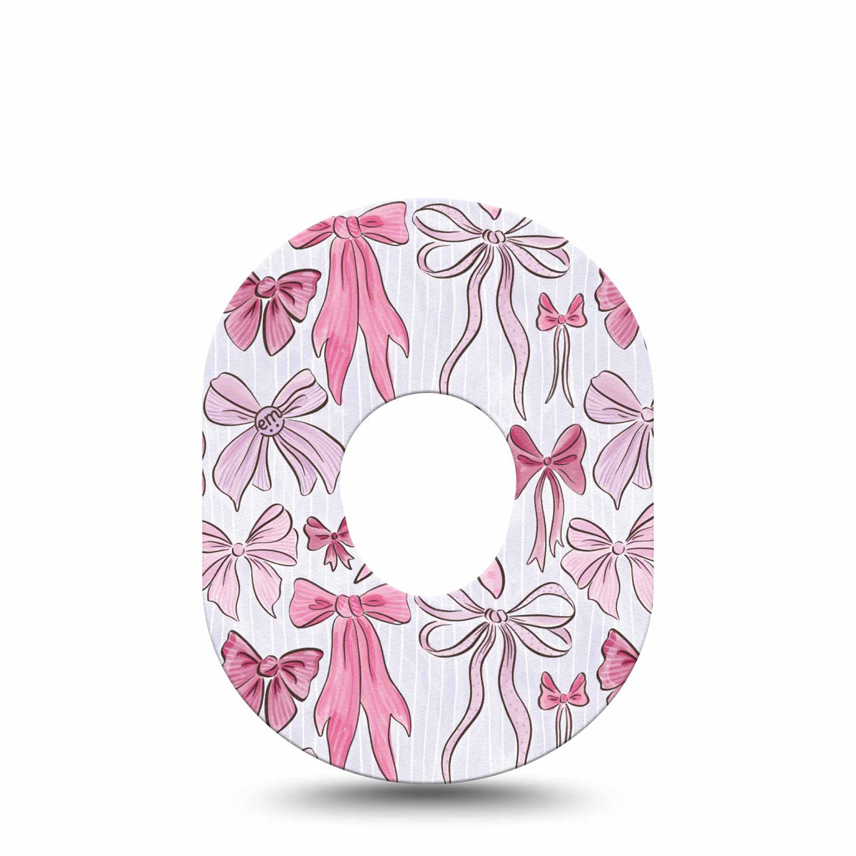 ExpressionMed Bows and Ribbons Adhesive Patch Dexcom G7/Dexcom ONE+