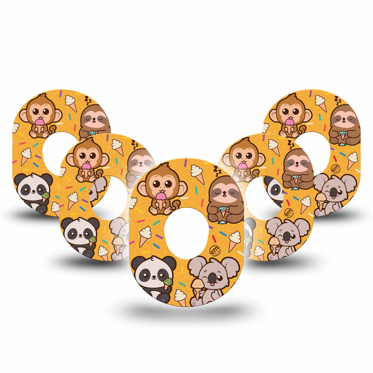 ExpressionMed Ice Cream Buddies Adhesive Patch Dexcom G7/Dexcom ONE+