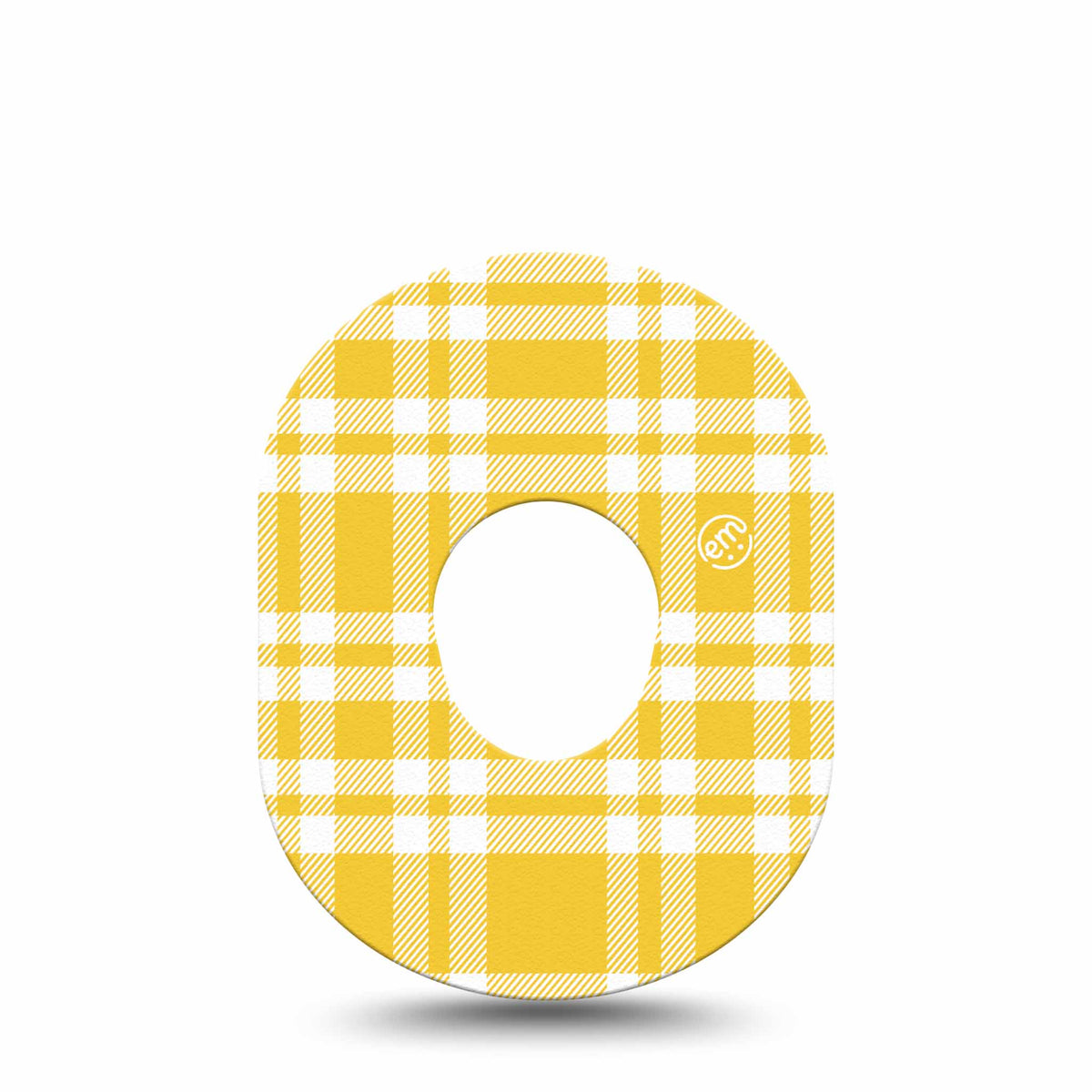 ExpressionMed Yellow Gingham Adhesive Patch Dexcom G7/Dexcom ONE+