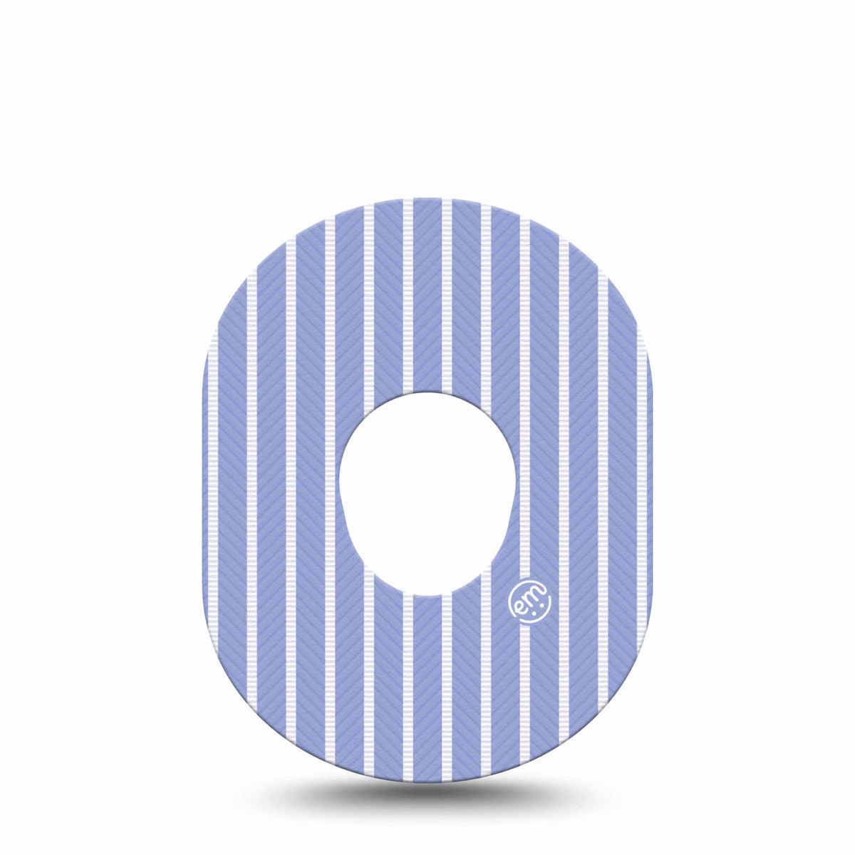 ExpressionMed Blue Stripes Adhesive Patch Dexcom G7/Dexcom ONE+