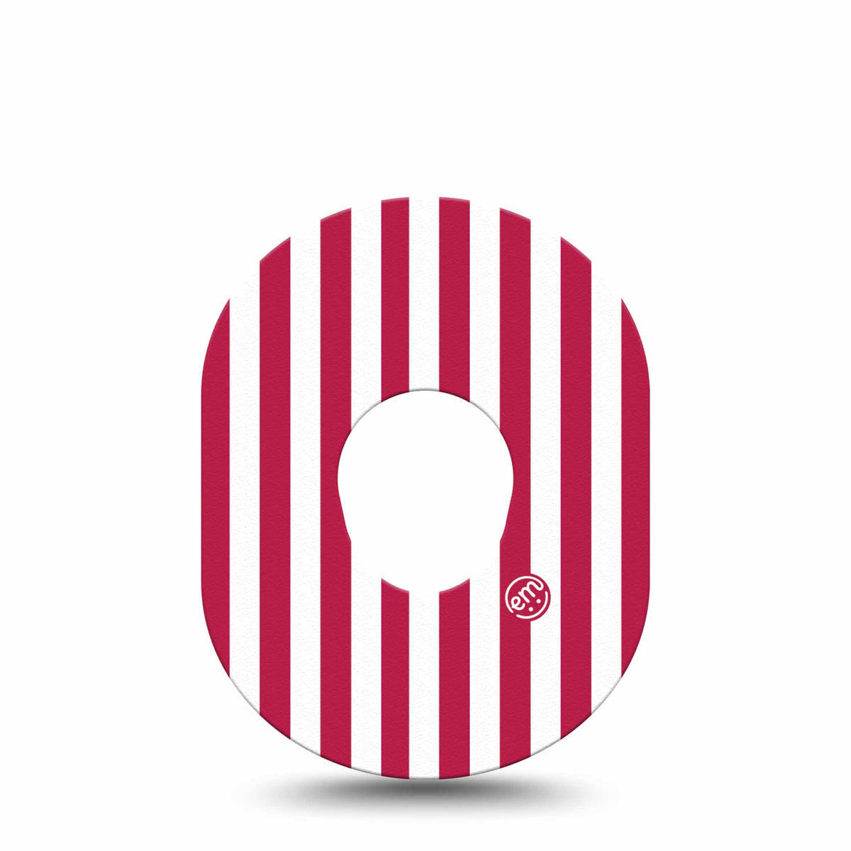 ExpressionMed Red Stripes Adhesive Patch Dexcom G7/Dexcom ONE+