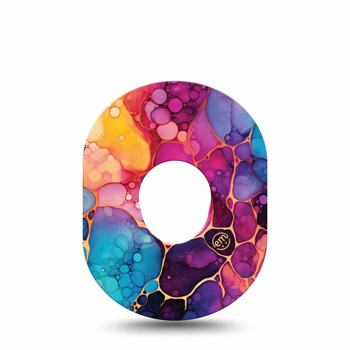 ExpressionMed Rainbow Ink Adhesive Patch Dexcom G7/Dexcom ONE+