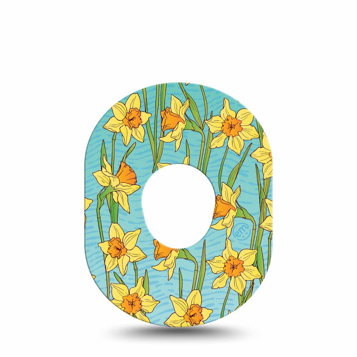 ExpressionMed Daffodils Adhesive Patch Dexcom G7/Dexcom ONE+