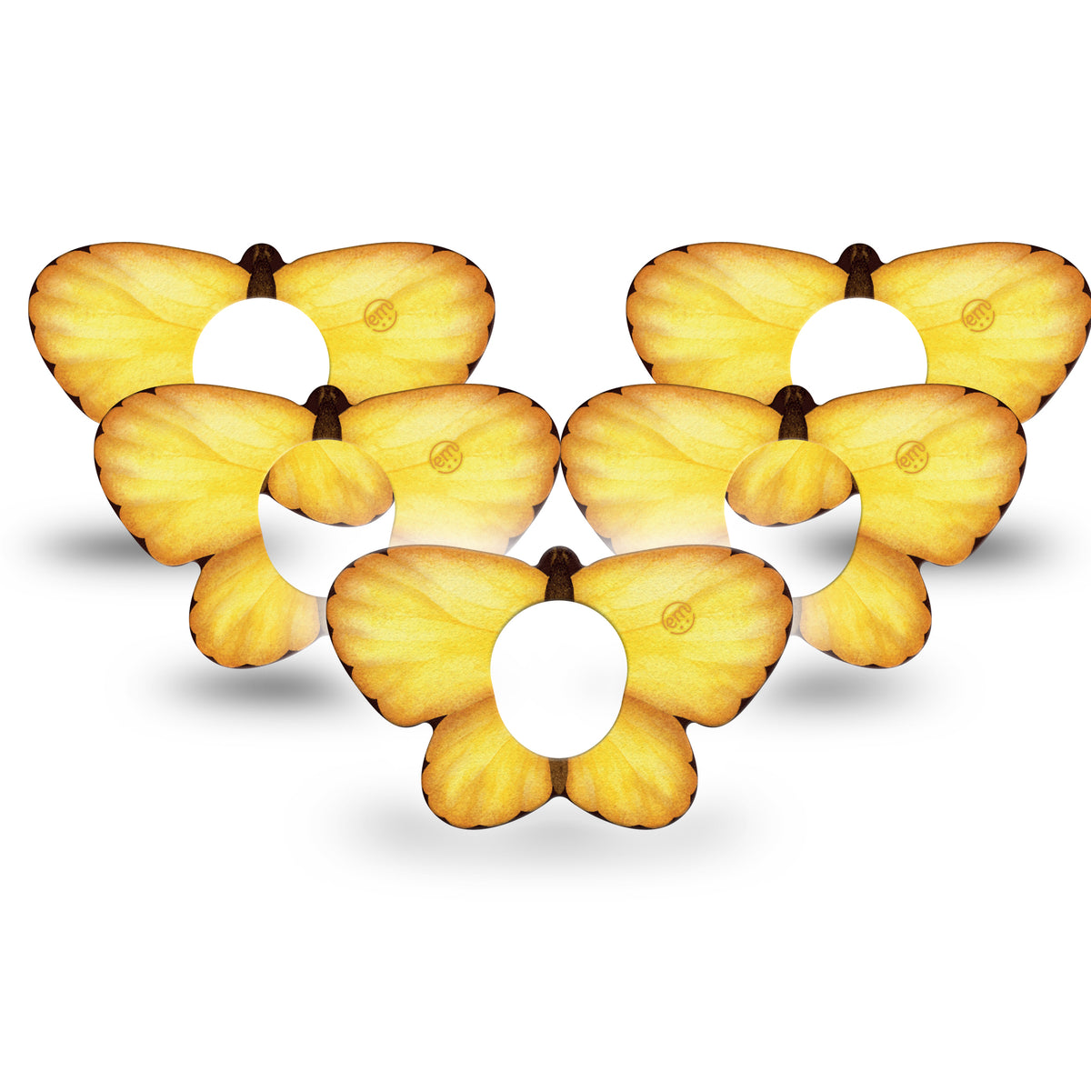 ExpressionMed Golden Petal Butterfly Shape Dexcom G7 Adhesive Patch