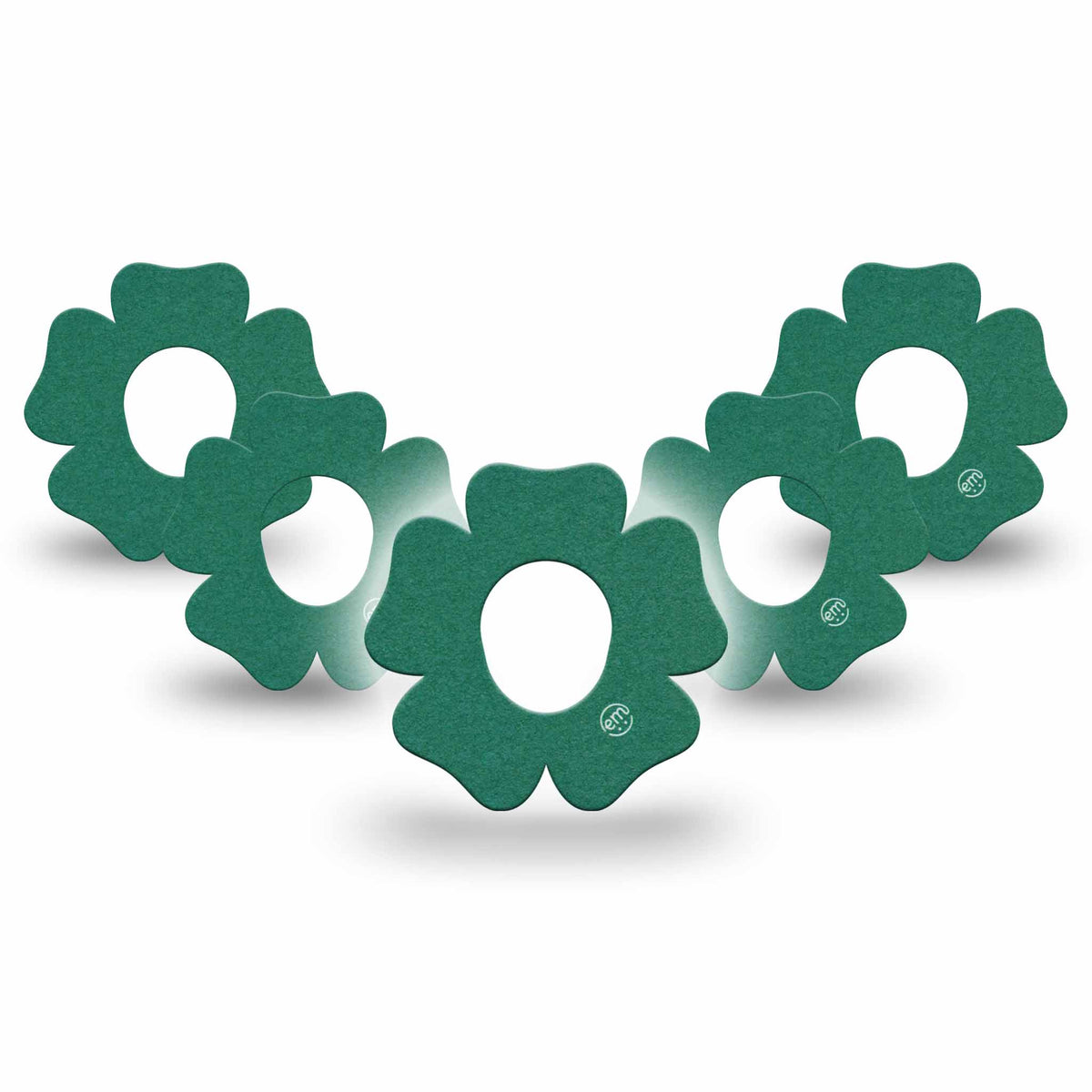 ExpressionMed Forest Green Dexcom G7 Flower Adhesive Patch