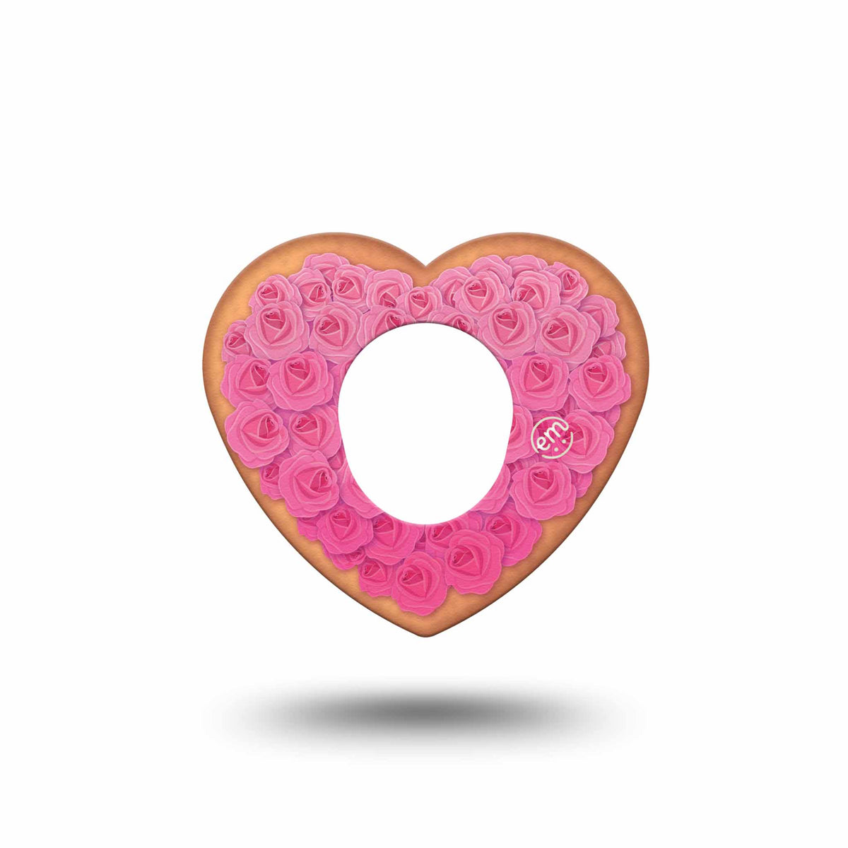 ExpressionMed Cutie Pie Cookie Heart Shaped Adhesive Patch Dexcom G7/Dexcom ONE+