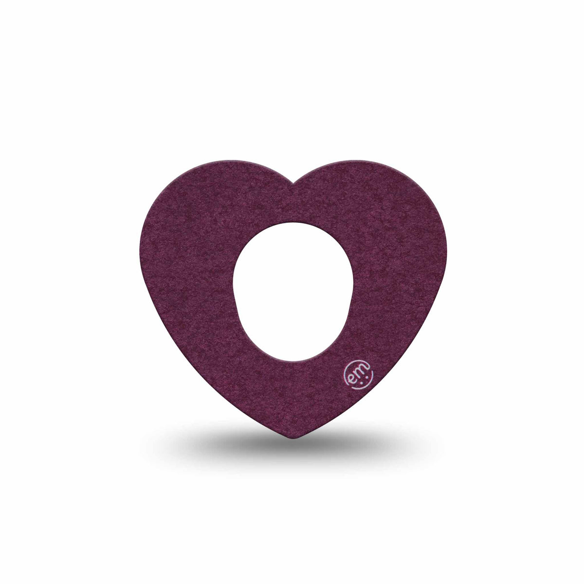 ExpressionMed Wine Dexcom G7 Heart Adhesive Patch