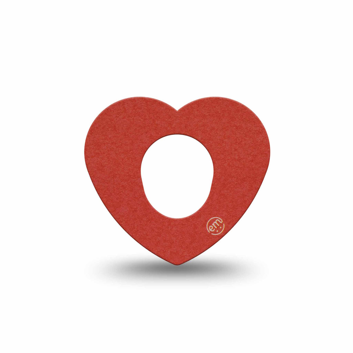 ExpressionMed Cherry Red Dexcom G7 Heart Adhesive Patch