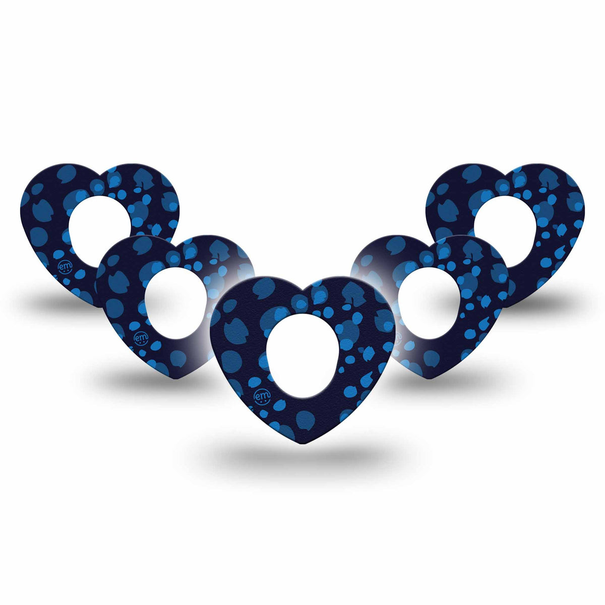 ExpressionMed Blue Drops Dexcom G7 Heart Adhesive Patch