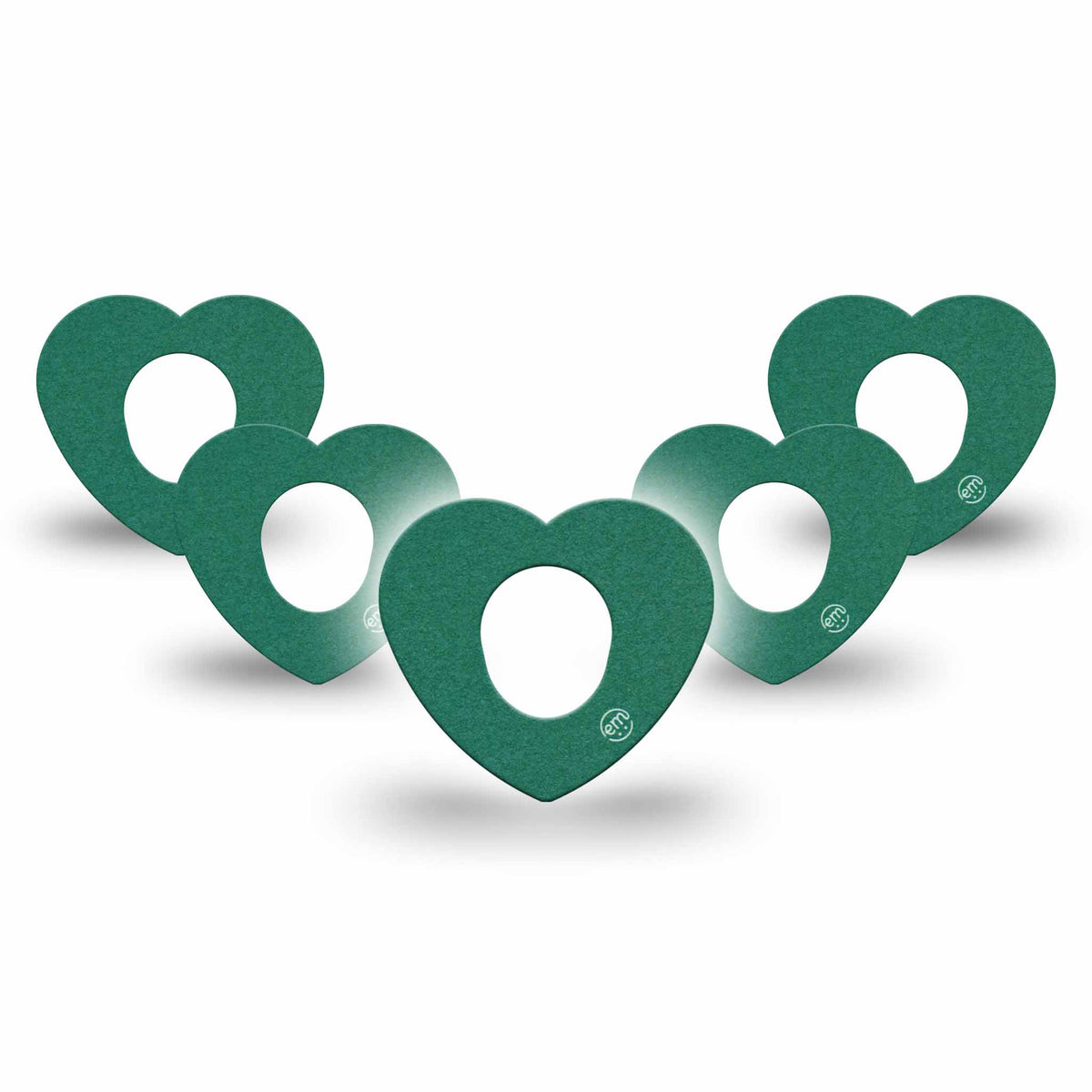 ExpressionMed Forest Green Dexcom G7 Heart Adhesive Patch